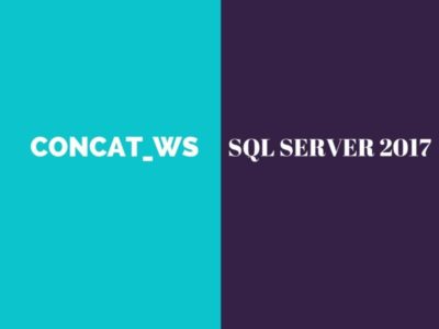 Concat_WS new function in sql server