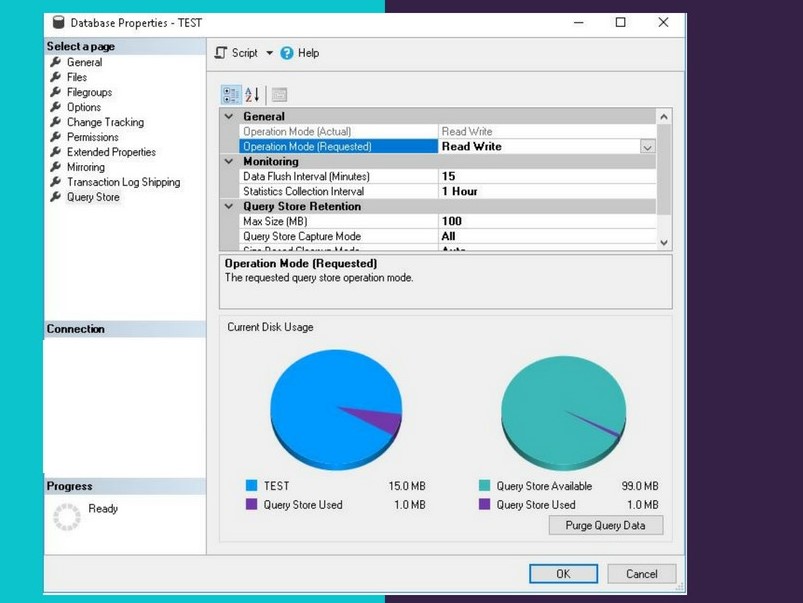 Query Store feature in sq server